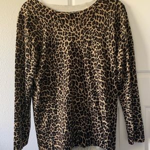 J Crew Leopard Print Sweater